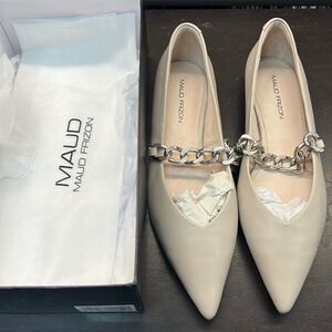 Maud Frizon Leather Ballet Flats 39